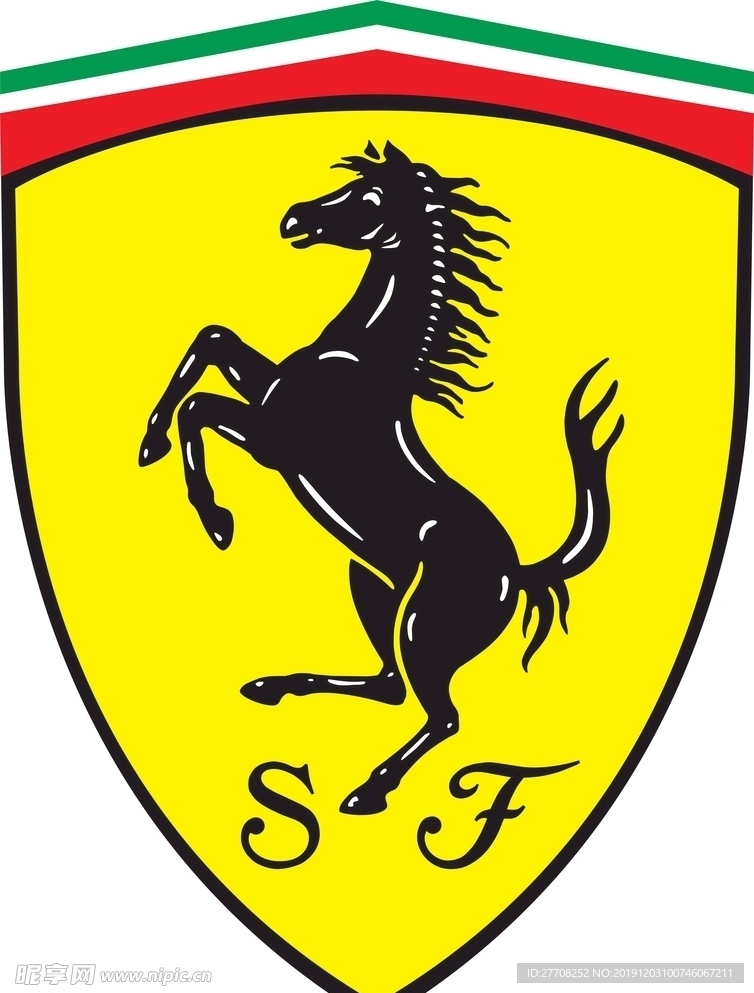 法拉利汽车标志logo源文件