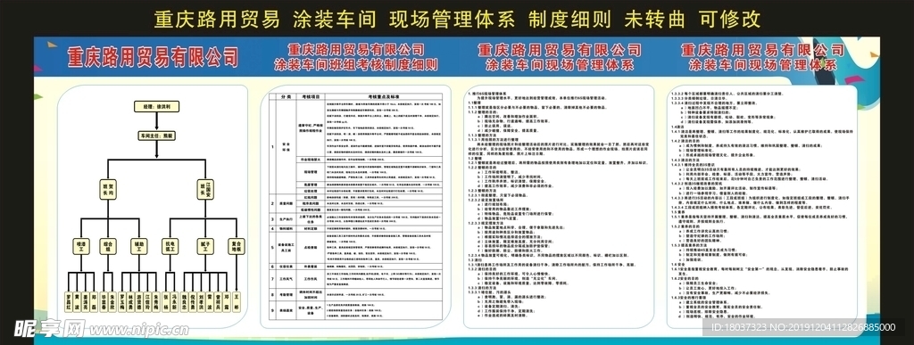 重庆路用贸易 现场管理体系制度