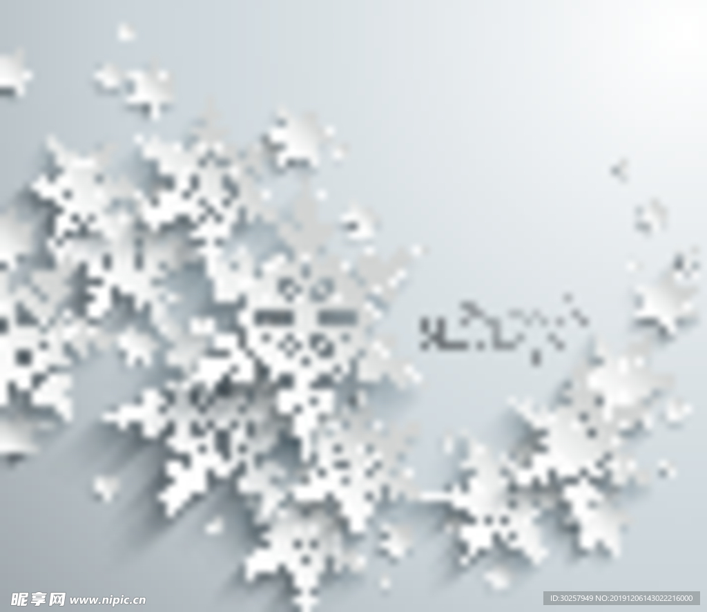 雪花創(chuàng)意背景