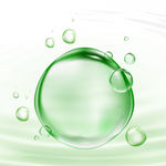 绿色水泡气泡肥皂泡圆形泡泡