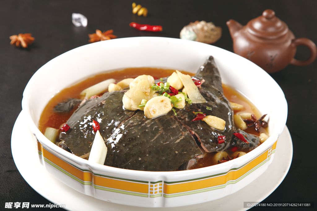 豉油燒甲魚