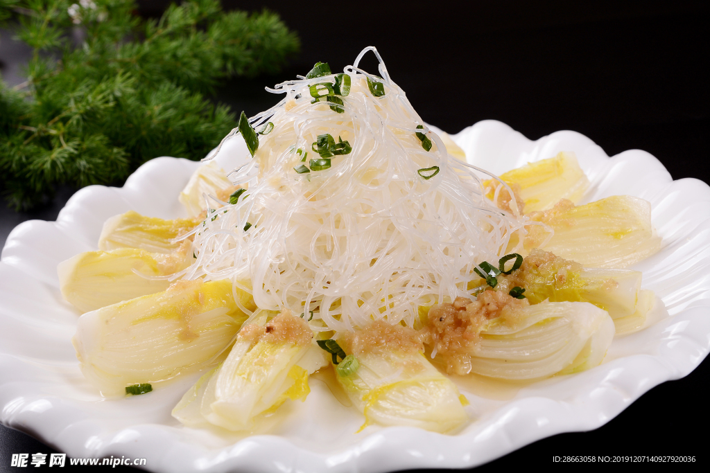 蒜蓉粉絲娃娃菜