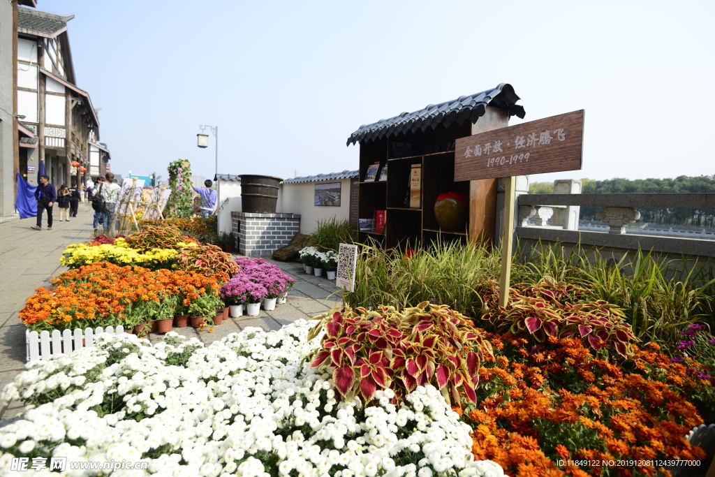 菊展布景