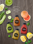 果汁包装瓶贴海报设计