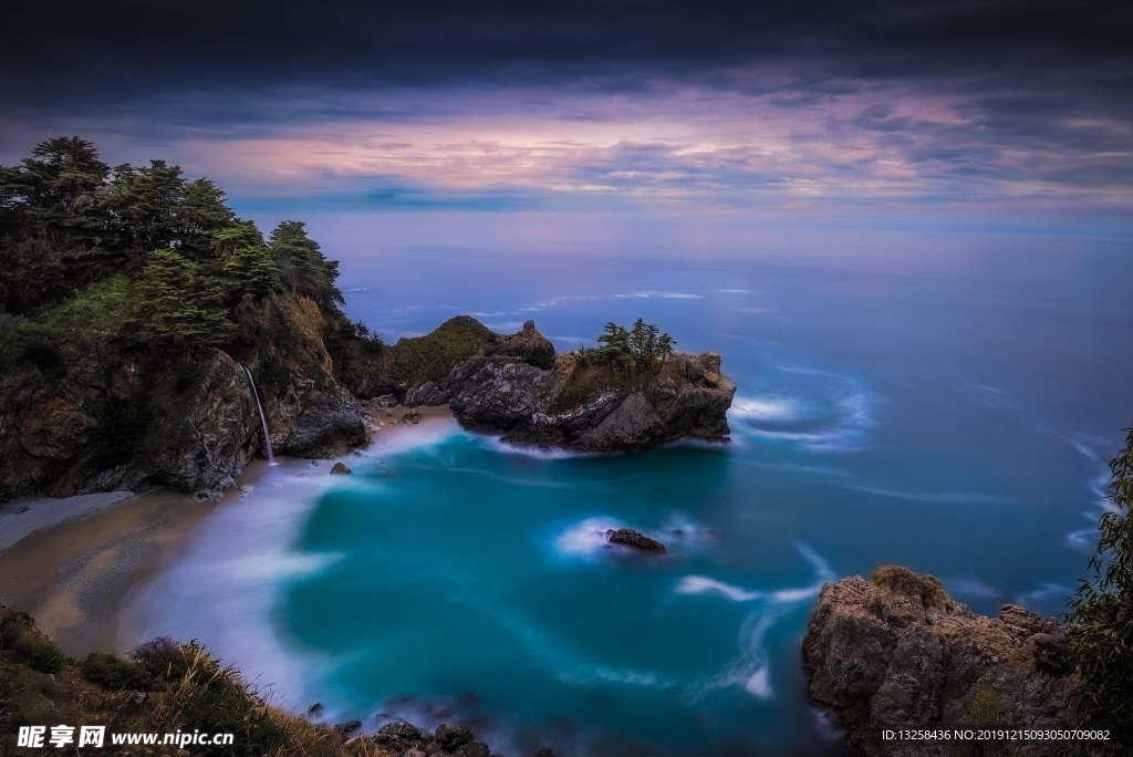 大海沙灘海灣風(fēng)景