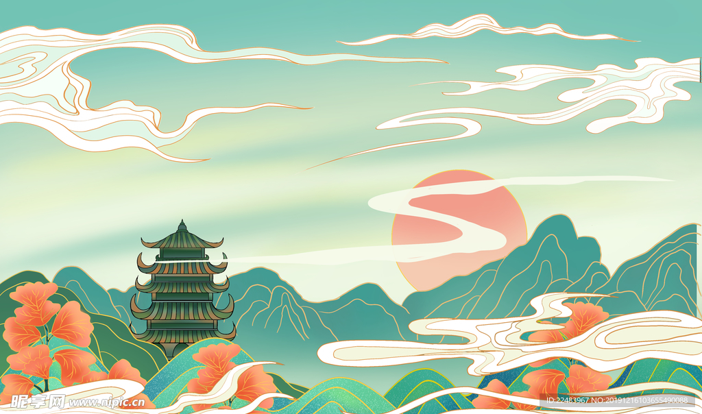 中國風(fēng)插畫  清新國風(fēng)插畫