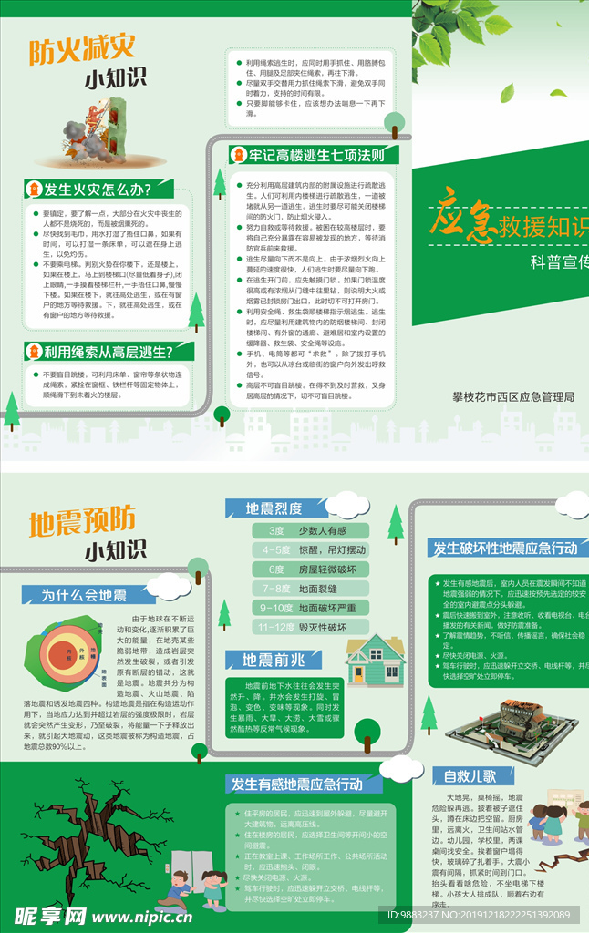 應急救援知識宣傳折頁