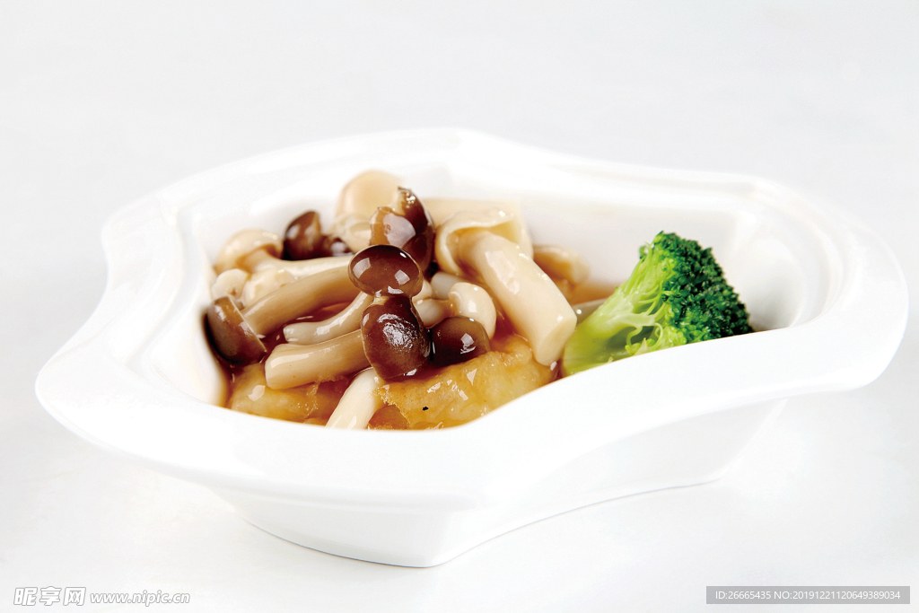 野山菌扒魚松