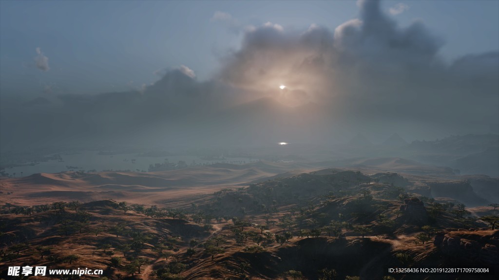 群山天空云彩風景