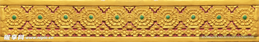 傣族柱子装饰花纹