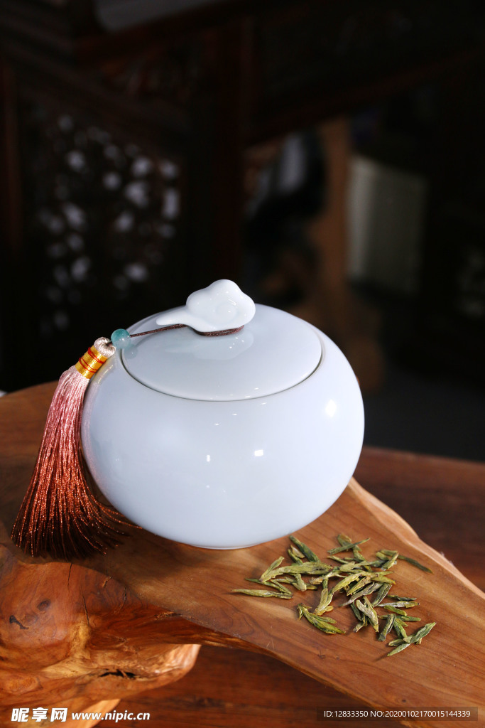 茶叶茶器摄影 绿茶 西湖龙井