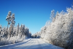 公路雪景