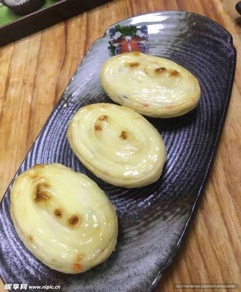 青芥沙律明蝦撻