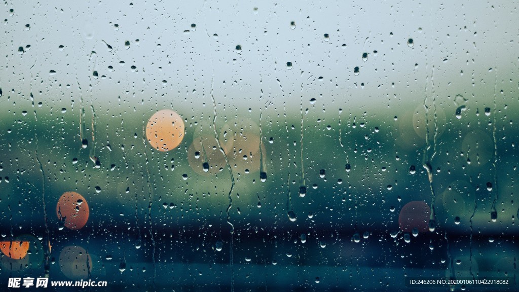 4k雨滴桌面