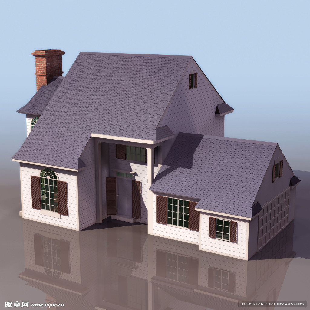房屋建筑模型效果图