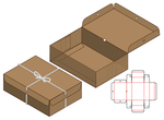 礼品包装盒刀模图