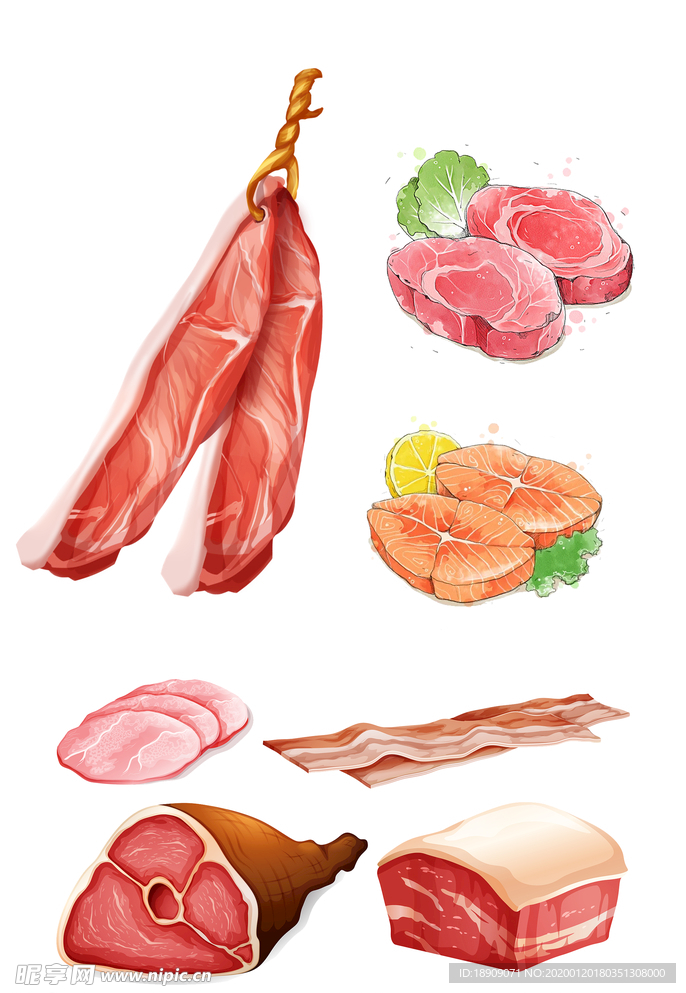 手繪肉