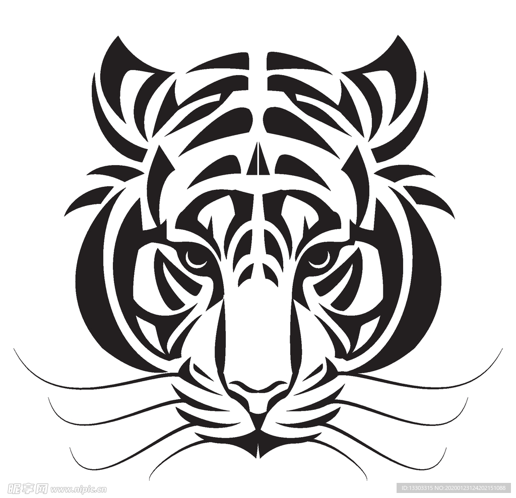 虎头徽标设计