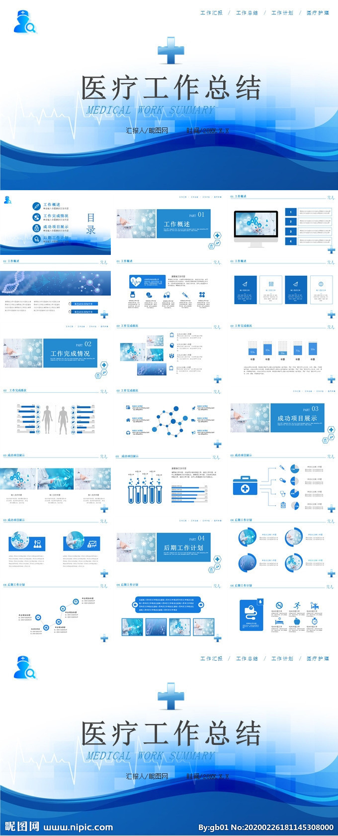 医学工作总结PPT