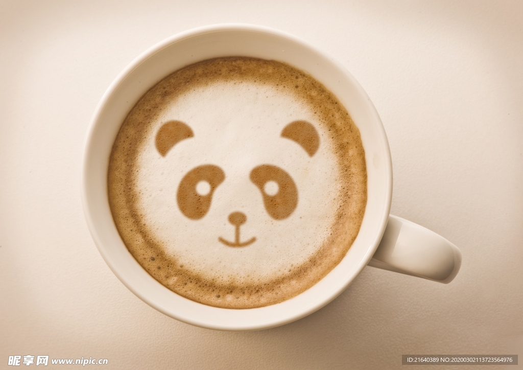 熊猫造型咖啡