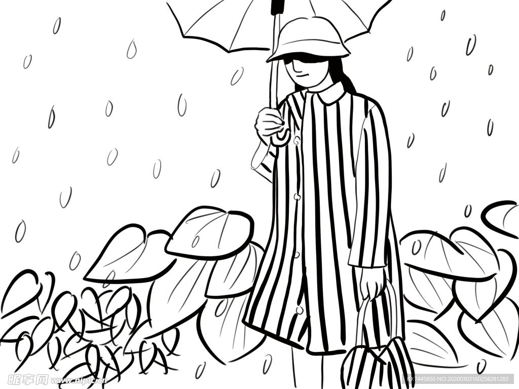雨中插畫(huà)
