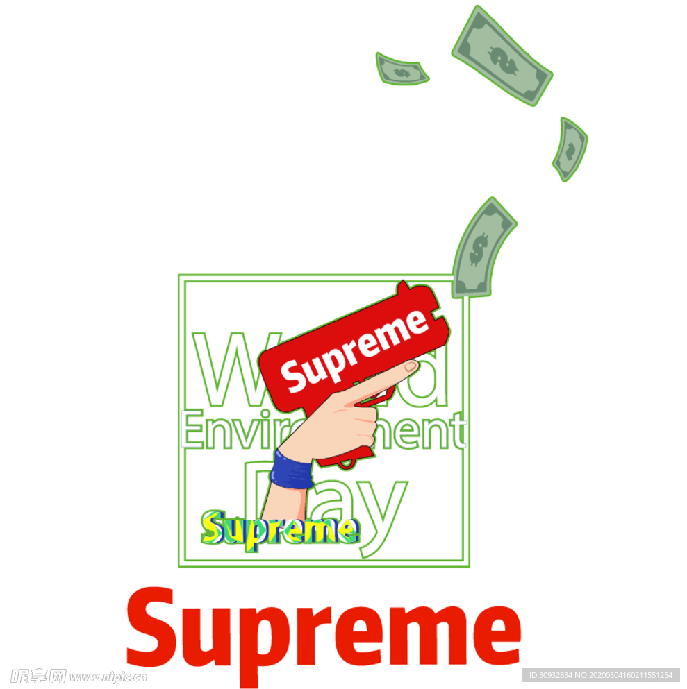 supreme 钱钱