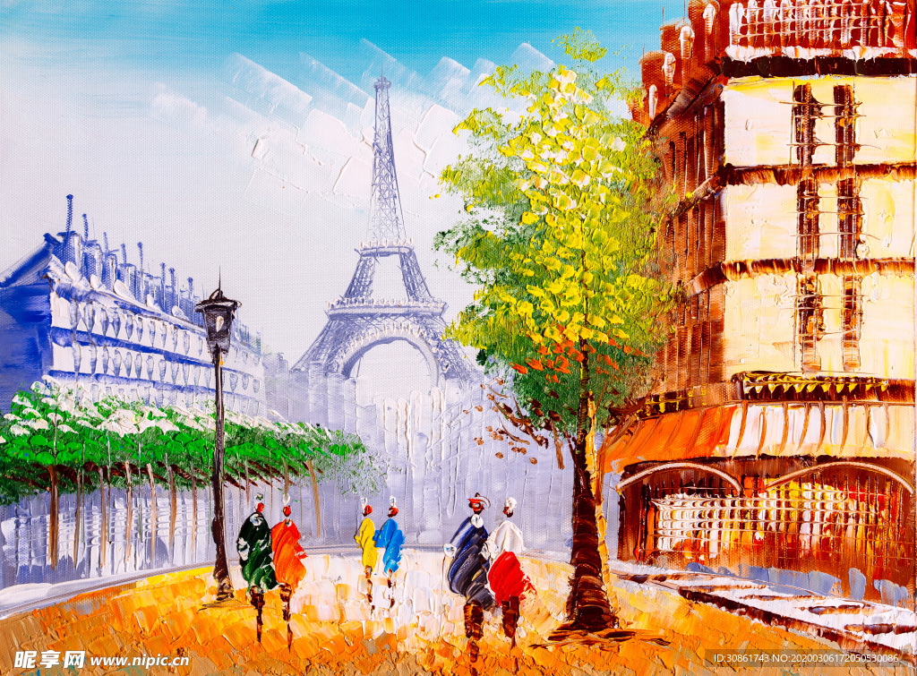 巴黎油画
