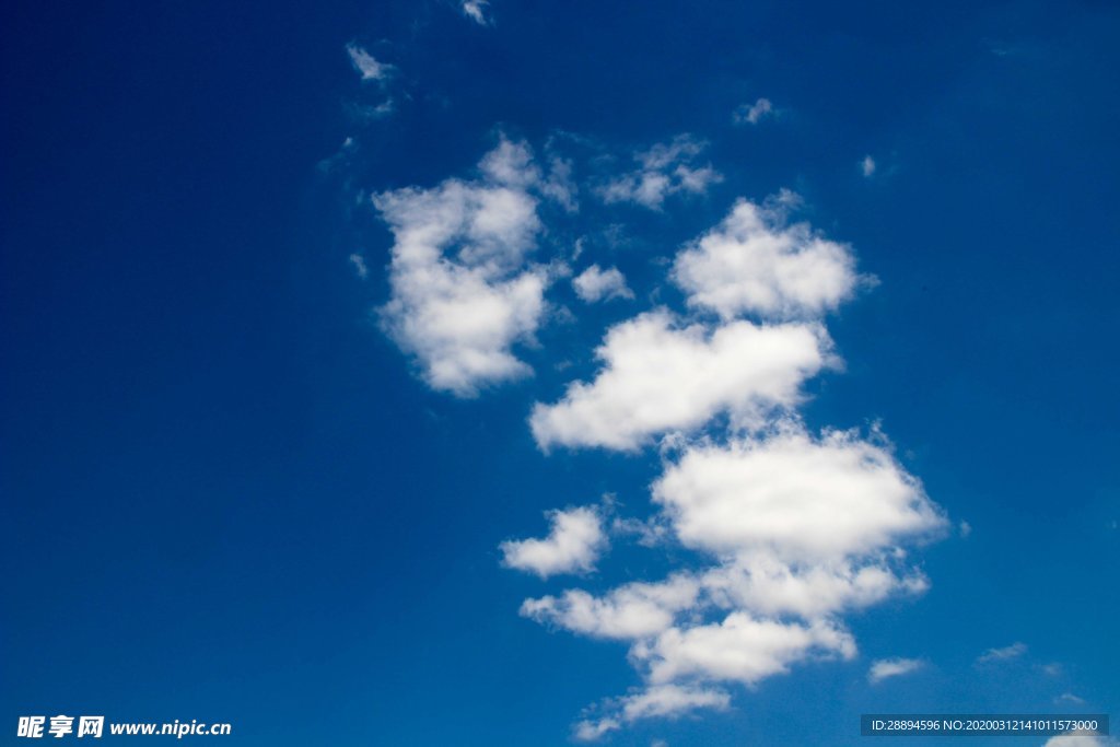 云 藍色的天空 天空