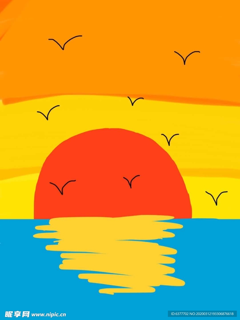 海上夕陽(yáng)