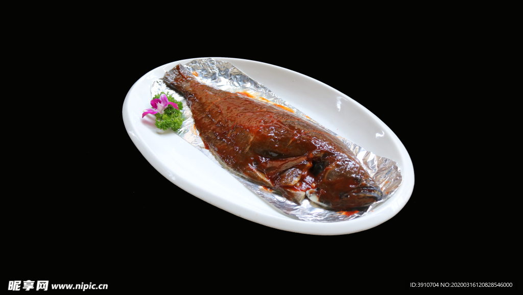 特色烤鰈魚