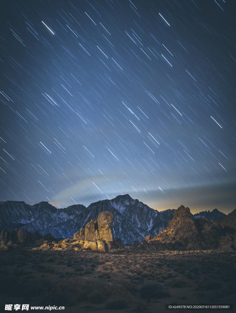 夜晚的星空