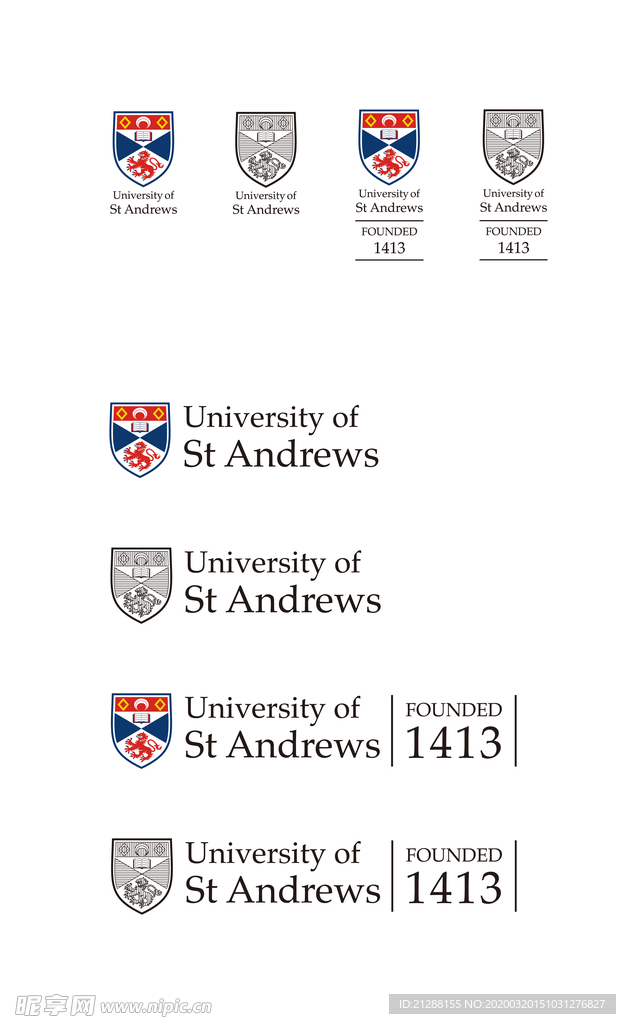 英国圣安德鲁斯大学校徽新版