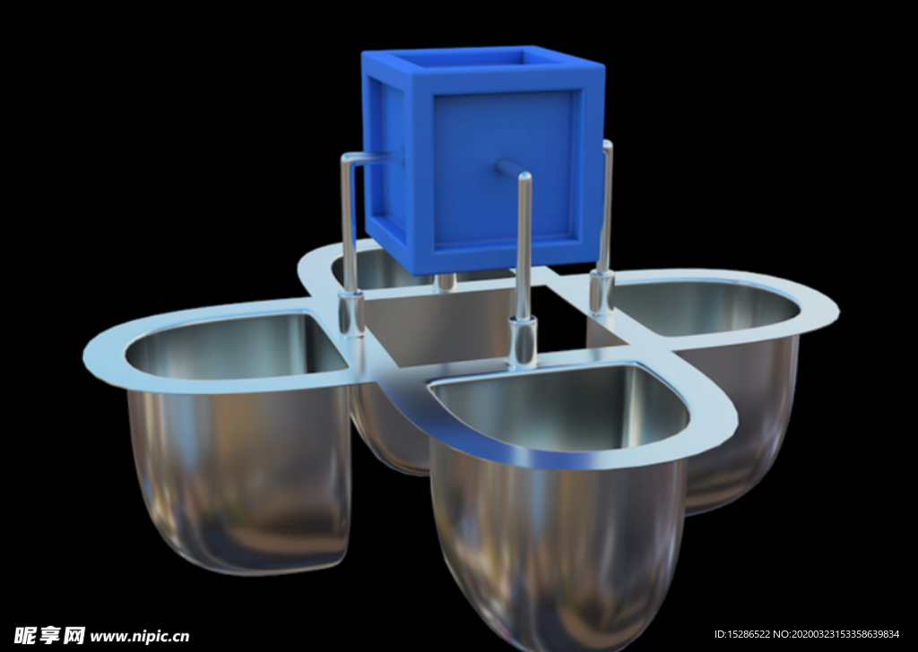 C4D水槽模型