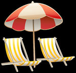 夏季沙滩太阳伞png