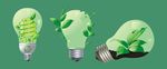 灯泡绿叶 环保标志