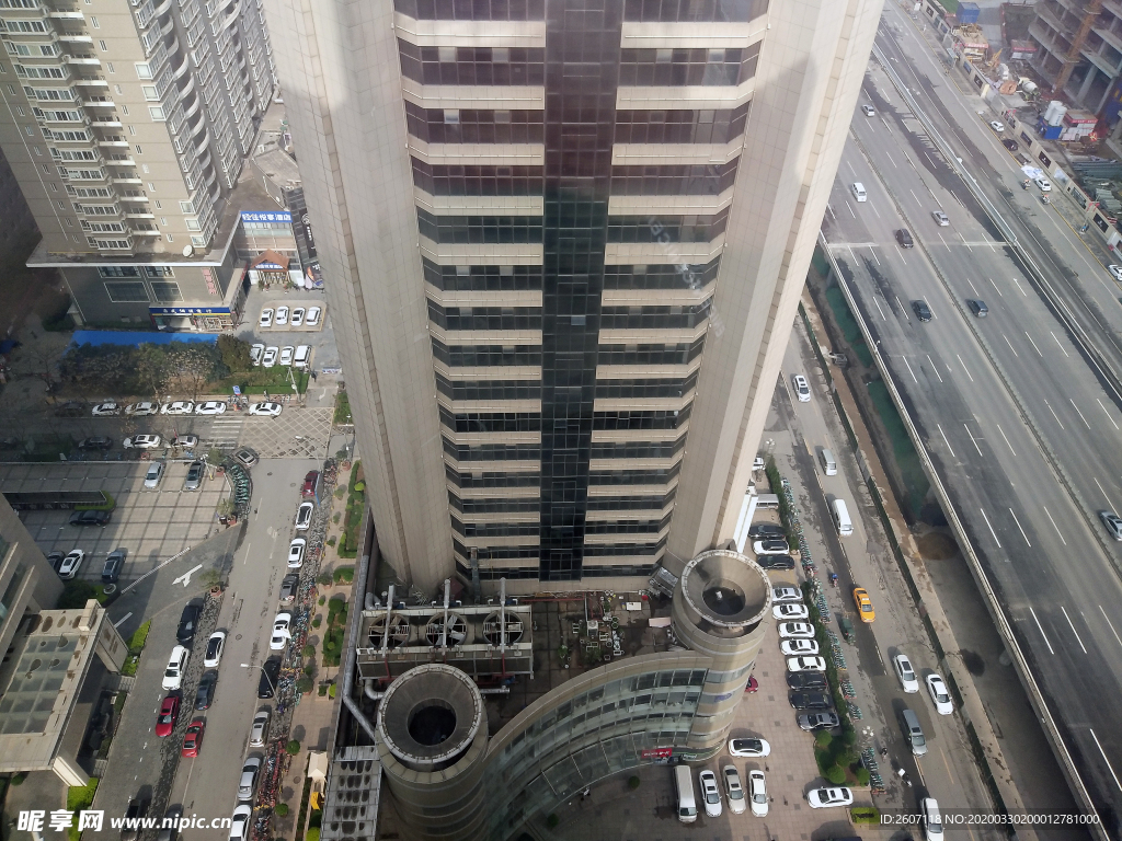 高層俯視地面街景