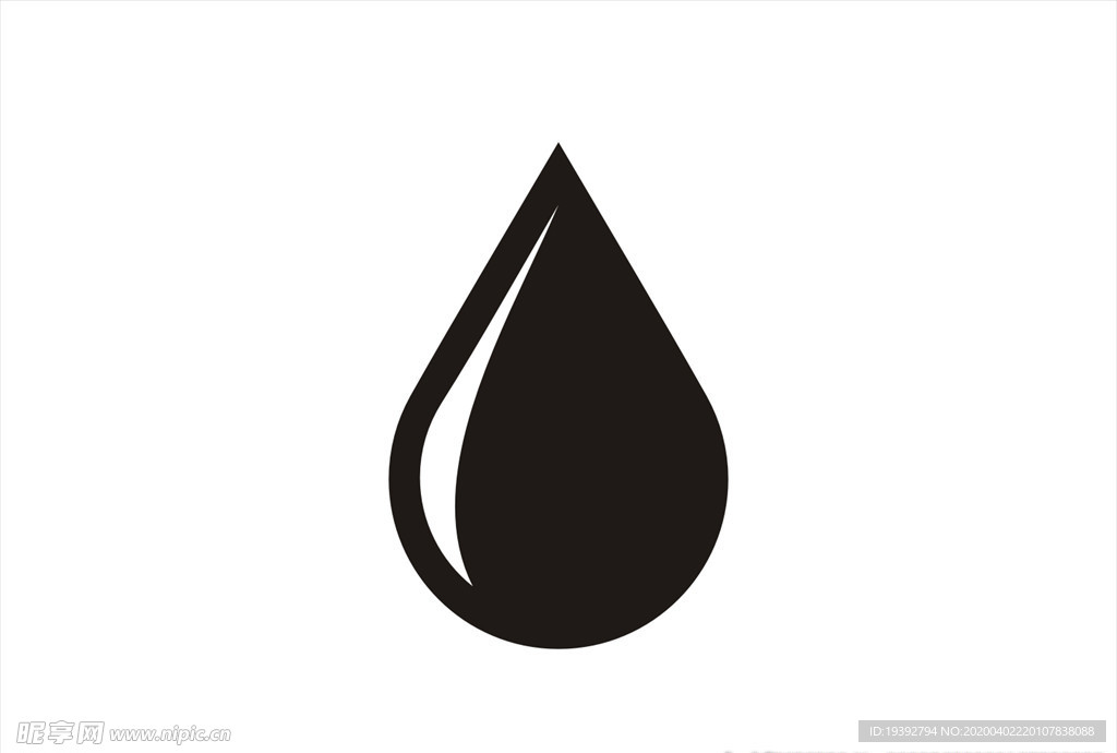 水滴矢量圖標