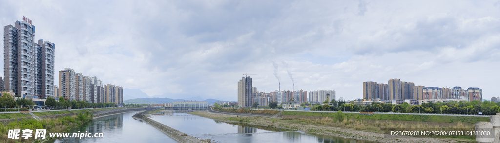 江油涪江二桥全景图