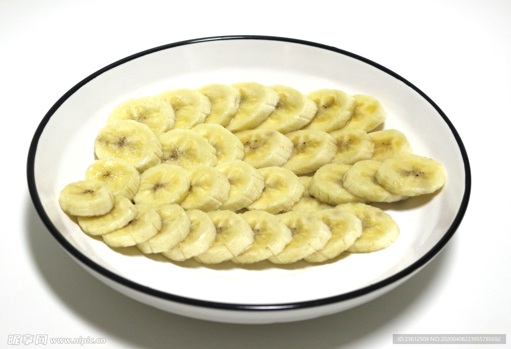 摆盘香蕉片