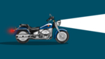 摩托车插画模板