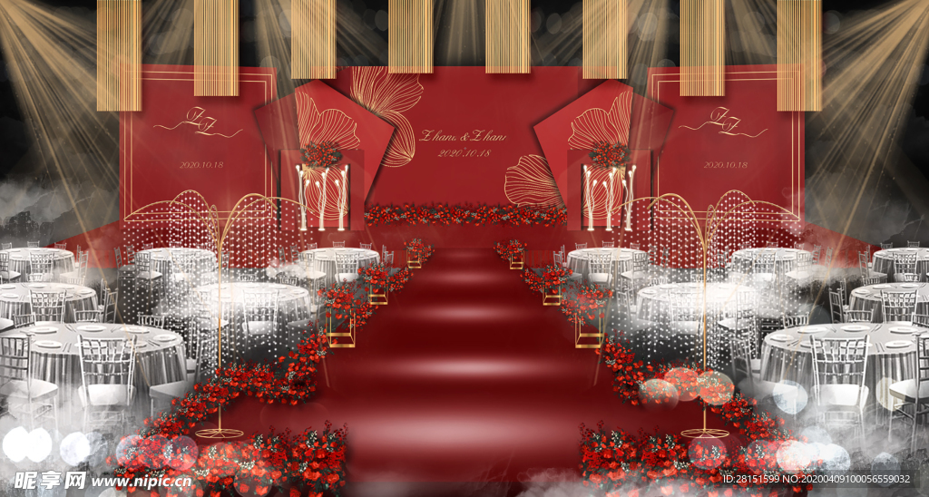 婚礼设计主题婚礼红色婚礼图片