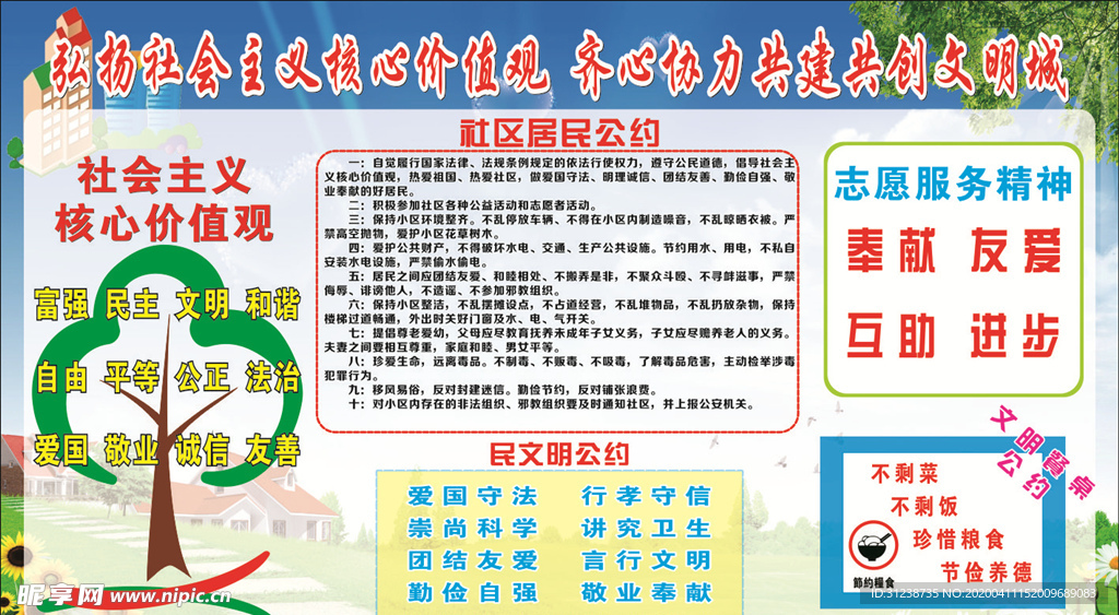 市民公約展板
