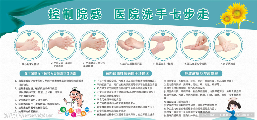 医院洗手七步法