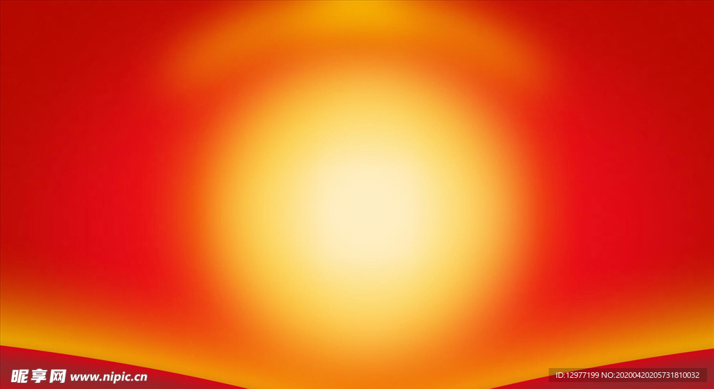太阳晚霞红色背景图
