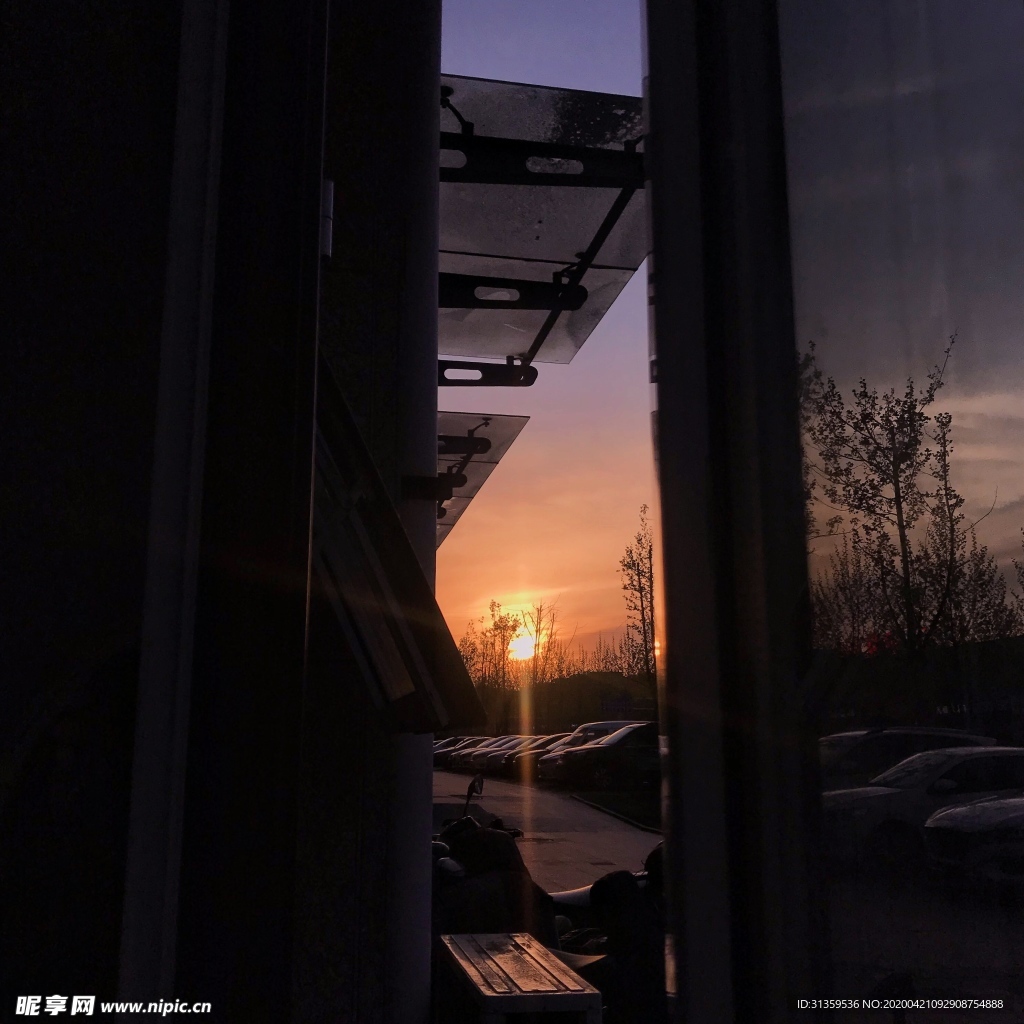 夕陽背景