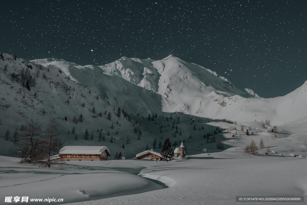 冰雪夜景