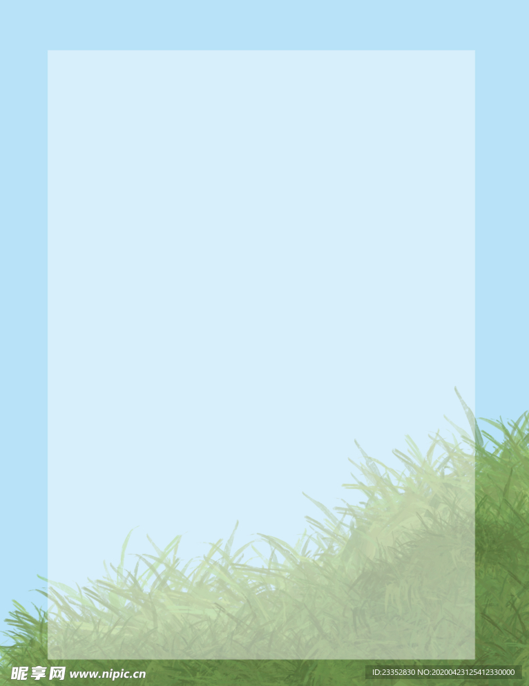绿色系列草地蓝天分层背景