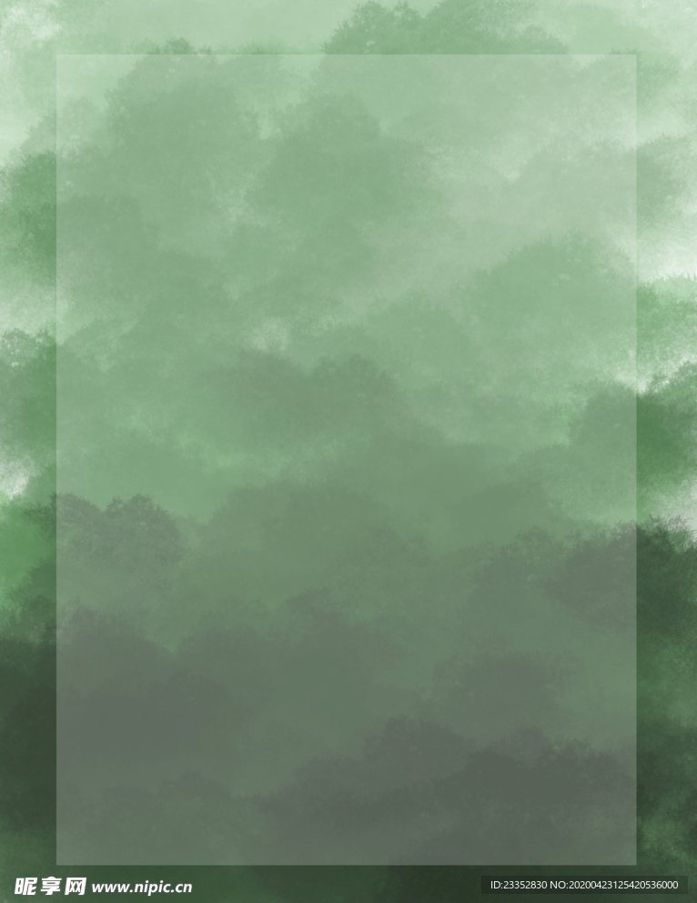 绿色系列绿野仙踪分层背景