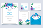 花卉婚礼卡片