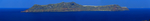 希腊圣托里尼岛火山岛全景照片